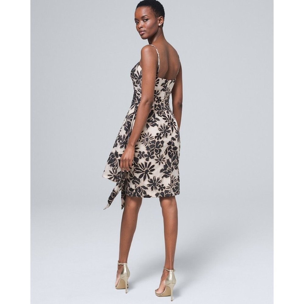 Carmen Marc Valvo Women's Dress 10 Sheath Midi Sleeveless Floral Cascade New - Picture 13 of 15